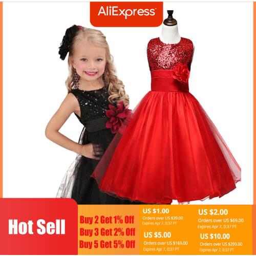 Summer dress girl 3-14 yrs teenagers Girls Dress Wedding Party Princess Christmas Dresses for girl Party Costume