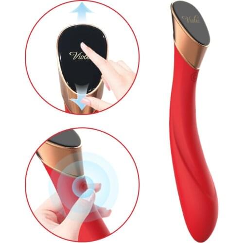 Touch Screen Massager Female Vibrator G-Spot Stimulator Rapid Control Panel Ergonomic Design 180 Degree Bending 7 Mode
