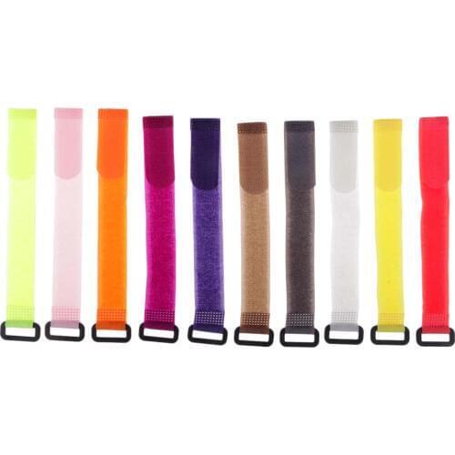 10pcs Fishing Accessories Reusable Fishing Rod Tie Belts Holder Strap Suspenders Hook Loop Fastening Strap Pesca Tie Accessory