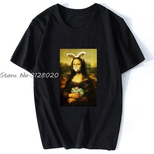 Men Aesthetic Clothes Female Streetwear T Shirt Casual Harajuku Vintage Funny Style Woman Top Tee T-shirt Mona Lisa T Shirt