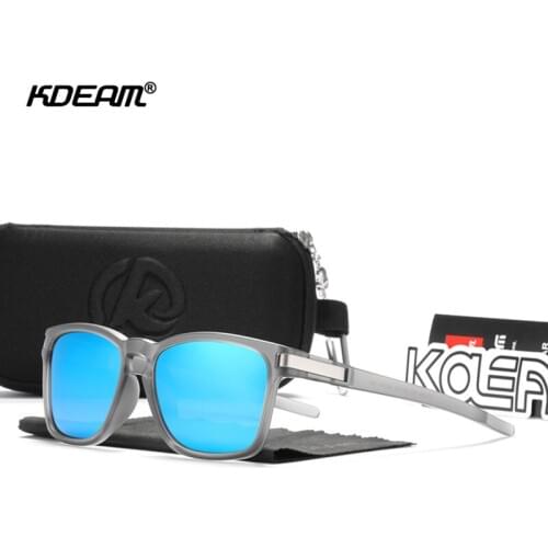 KDEAM Sport Style Polarized Sunglasses Men Outdoor Travel UV400 Lens Square Sun Glasses Outdoor Travel Fashion Goggles CE A89