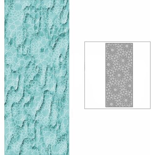 New Dotted Ornate Kaleidoscope Slim Panel 2021 Metal Cutting Dies for DIY Scrapbooking and Card Making Embossing Craft No Stamps