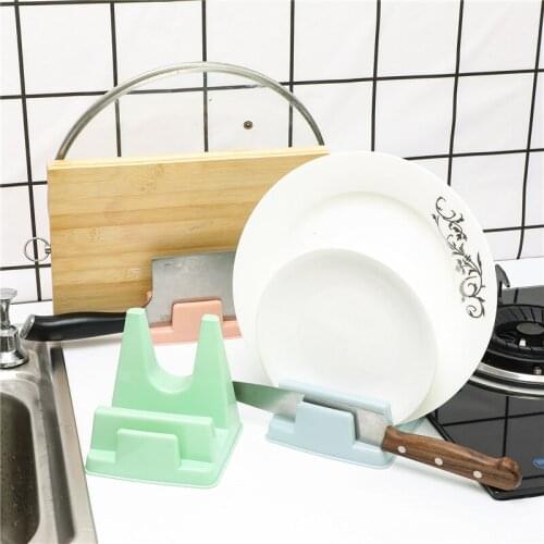 Simple And Easy To Use Cutting Board Knife Pot Pan Lid Cover Holder Rack Multi-purpose Plastic Kitchen Tool Home Organizer-1PC