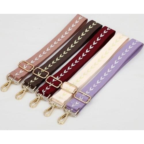 Adjustable Bag Strap Bag Part Accessories for Handbags DIY Replacement Belt Wide Rainbow Shoulder Strap for Womens Bag