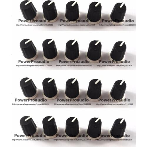 20PCS Replace DJM800 900 2000 NXS,Black EQ Rotary Knob - DAA1176 DAA1305 BLACK