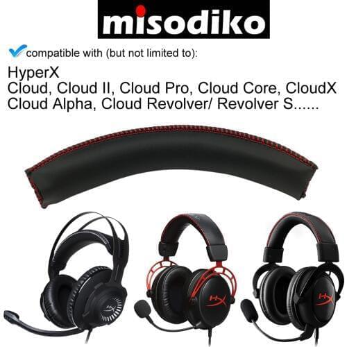 Misodiko Replacement Headband for HyperX Cloud I/ II Pro Core, CloudX, Cloud Silver, Alpha, Revolver/ Revolver S Gaming Headset
