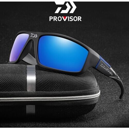Daiwa Male Glasses UV400 Fashion Polarized Fishing Sunglasses Goggles Men Women Brand Design Classic Square Sun Glasses Shades