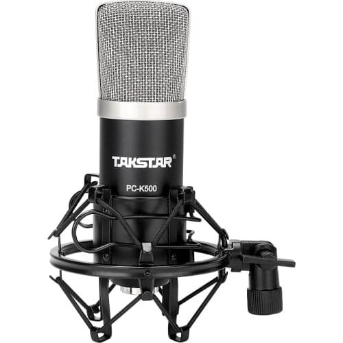 Takstar PC-K500 Side-Address Microphone Professional And Metal Design Use For Recording Chat Room Broadcasting