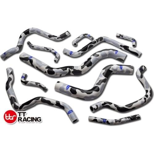 TT1404DMWH - Silicone Radiator Hose Kit MITSUBISHI LANCER Evolution EVO 7/8/9 CT9A CAMO Grey