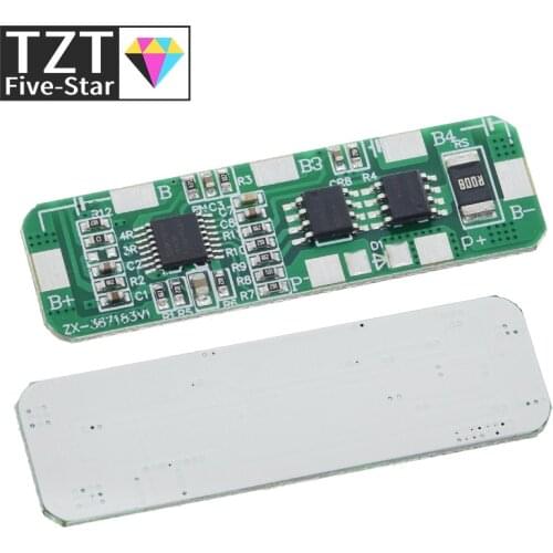 TZT Over Protection! 4S 4A-5A 18650 Li-ion Lithium Battery Protection Board 4 Pack PCB BMS 4.25-4.35V To 2.3-3.0V