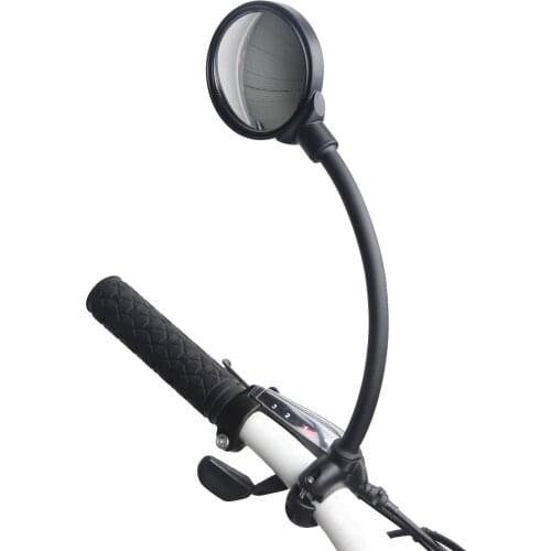 Rear View Mirror Bycicle Accessories Reflector Wide-angle Convex Mirror Mountain Bike Rearview Mirror with Silicone Handle