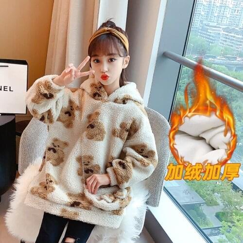 Baby Girls Winter Jackets Lambs Wool Coats Kids Warm Jackets berber Fleece Children Outerwear Girls Loose Coats Baby Overcoat