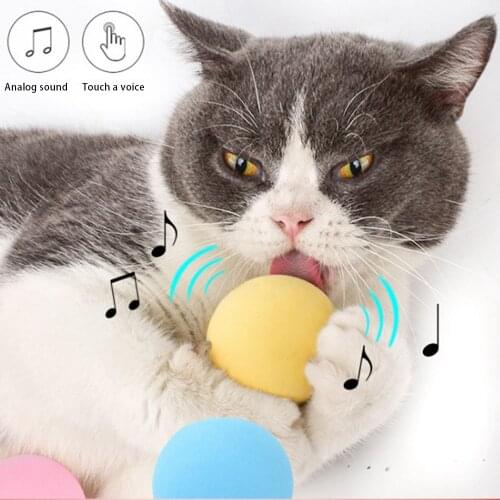 1pcs Cat Ball Toys Rolling Ball Toys For Cat Kitten Funny Interactive Cat Pet Mint Ball Ball Funny Toys Dropshipping