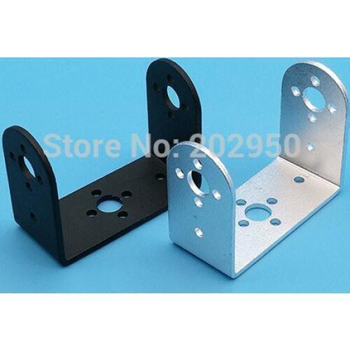 10pcs/lot Aluminum Short U Steering Gear Mount Pan And Tilt Mount Mechanical Robot Arm Mechanical Robot Mount Wholesale Retail