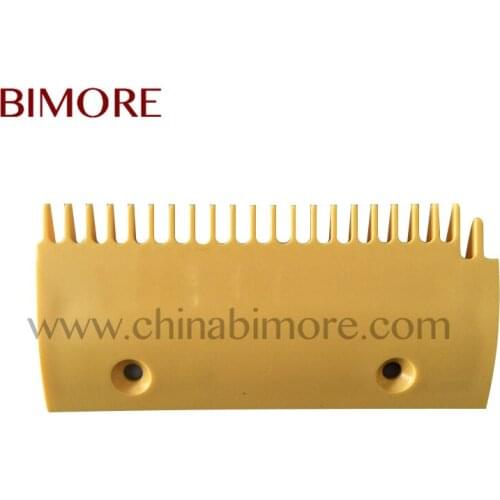 Escalator Parts components DSA2001488B-R Escalator Yellow Plastic Comb Length 203mm Width 93.5mm Install Size 119mm 22T Right
