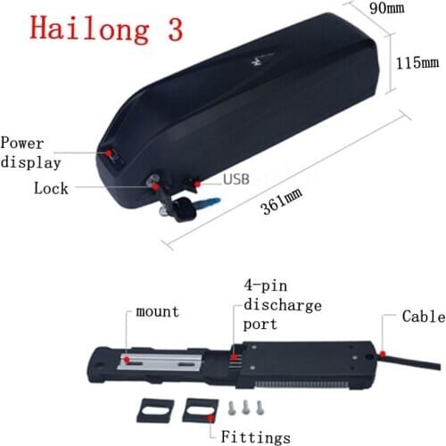 36V 48V 13ah 16ah 17ah 20ah Hailong Electric Bike Battery Option BAFANG 500W C961 BBS02 E-Bike Conversion Motor Kit