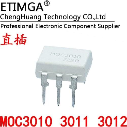 5PCS/LOT MOC3010 MOC3011 MOC3012 White optocoupler