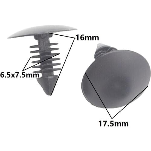 500Pcs Auto Insulation Cotton Fixed Clips Roof Trunk Trim Panel Plastic Rivet