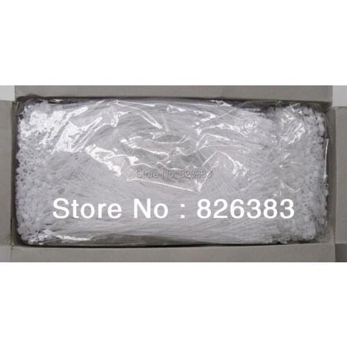 5000 pieces WHITE LOOP Tagging pins locks manual no need gun you can choose 5" (125mm) 7"(175mm)3"(75mm)