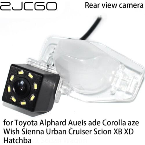 ZJCGO CCD Car Rear View Reverse Back Up Parking Camera For Toyota Alphard Aueis Corolla Wish Sienna Urban Cruiser Scion XB