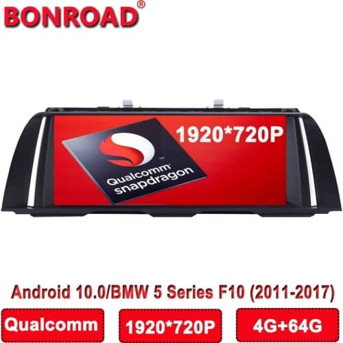 Qualcomm Snapdragon 625 8Core Ram4G Rom64G Car Multimedia Player for BMW 5 Series 520i F10 F11 (2011-2016) CIC/NBT BT Wi-Fi