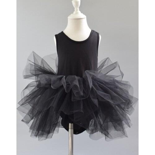 Childrens Dance Dress For Baby Girls Ballet Gauze Dresses Summer Exercise Clothes Dress Puff
