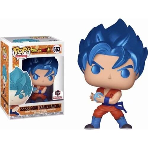 Dragon Ball Super Saiyan God Blue Mao Sun Wukong Action Humanoid Decoration Model Doll Toy Boxed Childrens Gift Collection 12CM