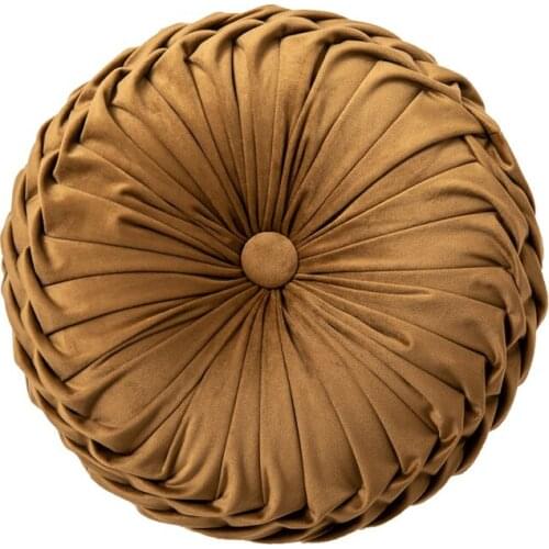 European Style Light Luxury Style Handmade Round Cushion Pillow Living Room Bedroom Sofa Thick Cushion Pillow for Bed Bedside