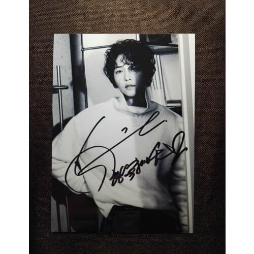 Hand signed Song Joong Ki autographed photo 5*7 inches free shipping 112018A