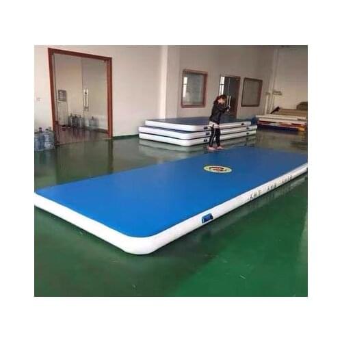 Hot Sale Air Cushion 8M Airtrack For Taekwondo Training Customized Logo Inflatable Gymnastics Mat With Electronic Pump Tumbling