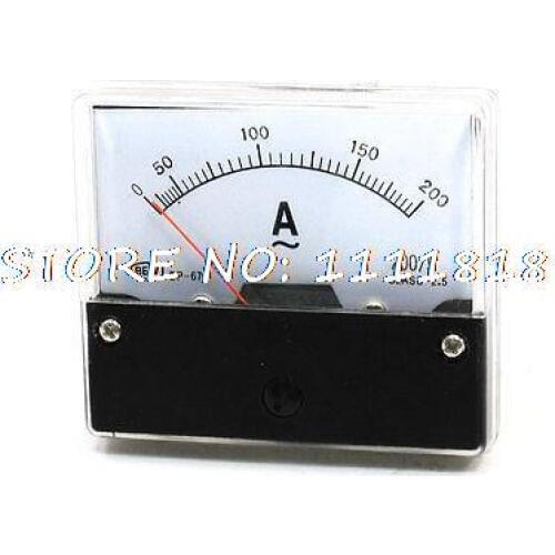 Class 2.5 AC 0-200A Screw Mounted Amperemeter Panel Meter Gauge BP-670
