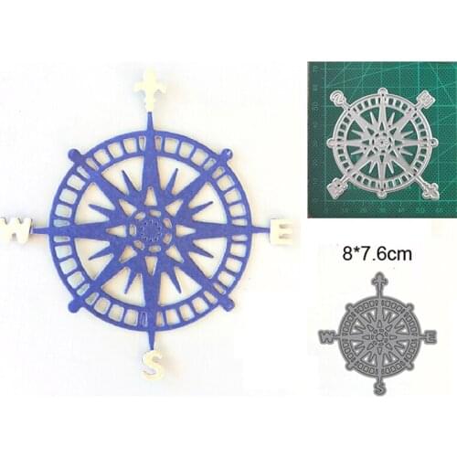 Compass navy Metal Cutting Scrapbook Mold Making Greeting Card Craft 2021 New DIY Art Paper Cutting