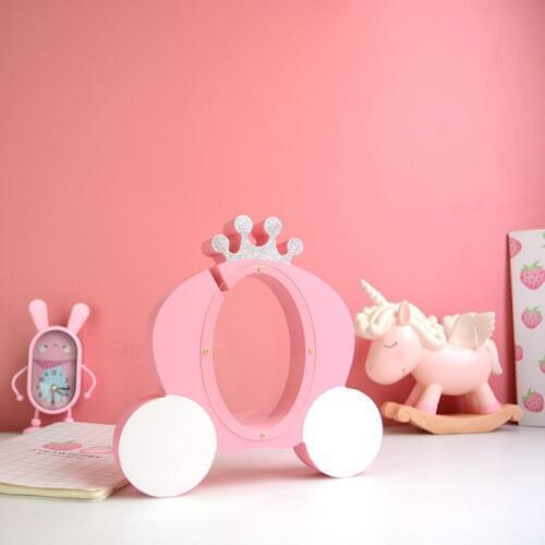 Creative Minimalist Crown Money Box Saving Pot Living Room Bedroom Ornaments Birthday Gifts Decor Piggy Bank Girl Pink Display