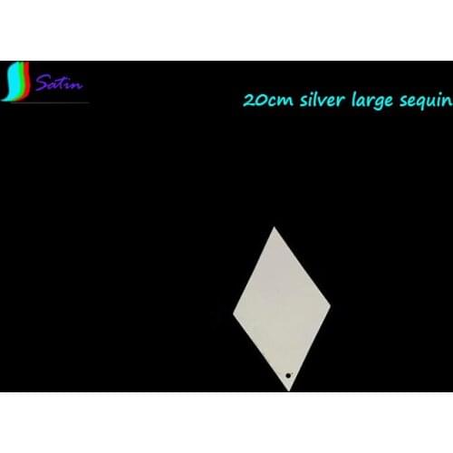 Store Birthday Party Wedding Decoration Accessories Super Large Size 20cm Silver diamond Shape Sequin A0359L