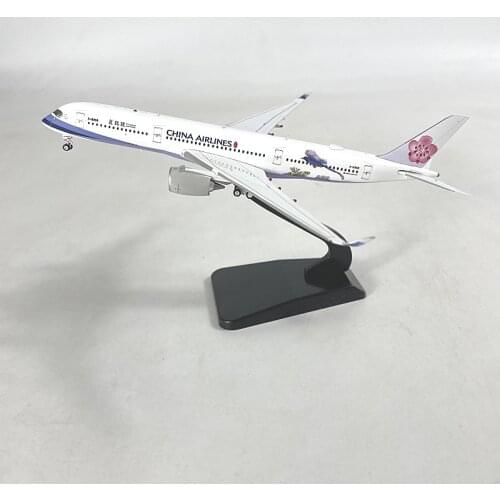 Diecast 1:400 Alloy Passenger Aircraft China Airlines A350-900 B-18907 Passenger Aircraft Model Desktop Decoration