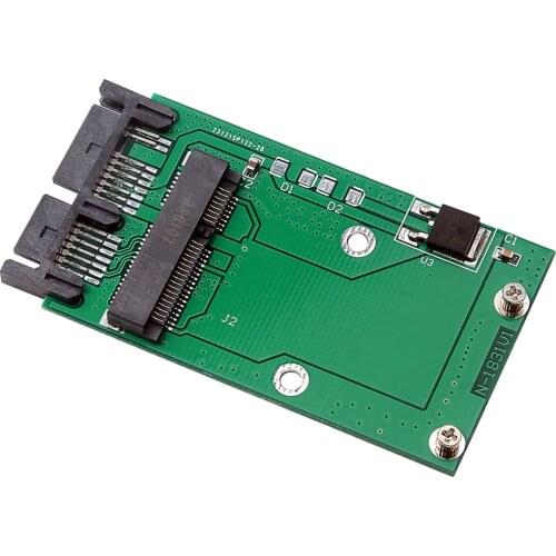 MSATA SSD to 1.8Inch (7+9Pin) Micro SATA 16Pin Adapter Converter Card PCBA