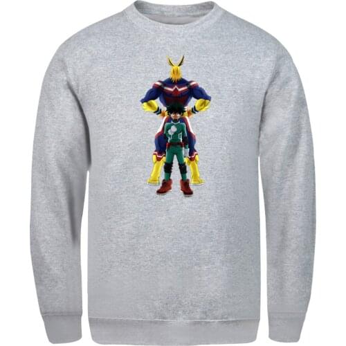 Mens Sweatshirt My Hero academy Fashion Male Hoodie Vintage Tops Hipster Mans Clothing Winter Autumn Hoody Moletom Masculino