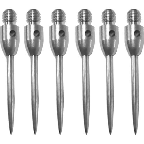Set of 6 Darts Steel Points Converter 2BA Thread Fits for Steel Tip Darts and Soft Tip Darts Dart Accessories