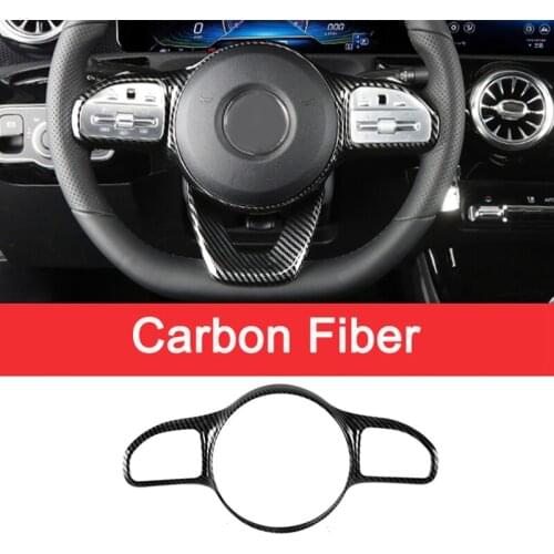 Car Steering Wheel Button Frame Sticker Trim for Benz W177 W205 W213 Sport Edition 2019-2020