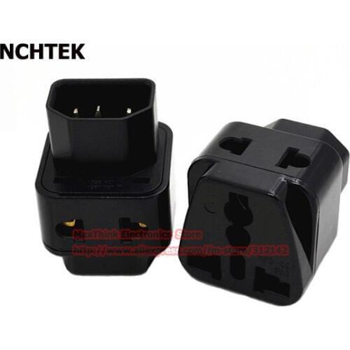 NCHTEK 1 to 2 IEC 320 C14 Male to C13 Female Plug PDU/UPS Power Adapter/Free shipping/2PCS