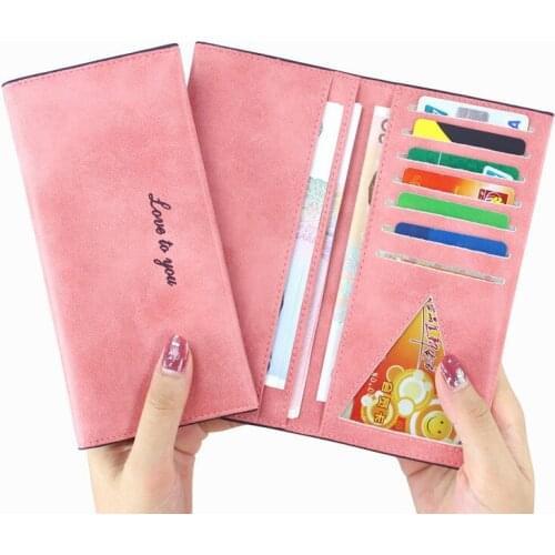 2021 New Ultra-thin Men and Women Wallet Original Matte PU Leather Retro Wallet Coin Hand Wallet Coin Purse Checkbook