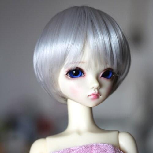 BJD Wig 1/6 1/4 1/3 Doll Hair Off-Center Part Short Cute Fashion Bobo Style Boy Girl Accessories Ready Stock Multi Colors