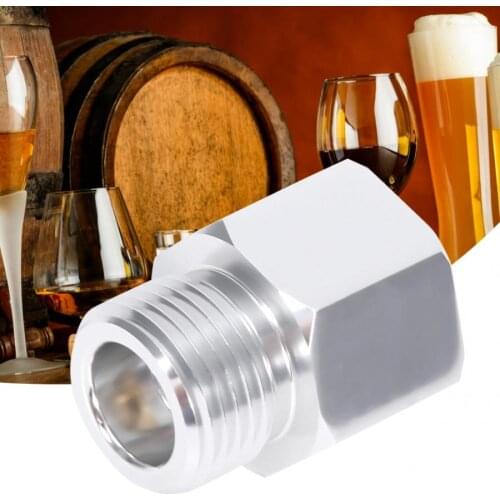 Beer Brewing CO2 Cylinder Adapter Household Soda Cylinder Adapter Homemade Beer Barrel Regulator W21.8 to TR21.4