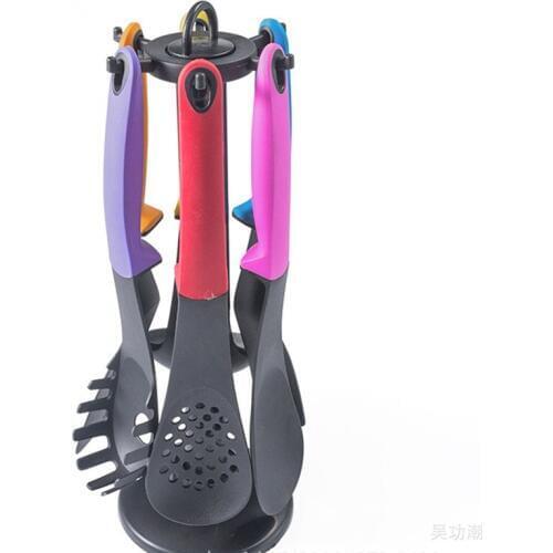 Silicone nylon kitchenware 6 pieces/set of high temperature resistant non-stick pan soup spoon and spatula set