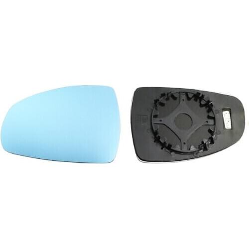 SmRKE 2Pcs For TT TTS Side View Door Mirror Blue Glass With Led Turn Signals light Heated