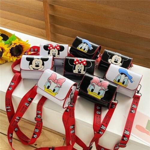 Disney Mickey mouse Girls messenger bag 2020 new fashion small bag children shoulder bag boy and girl Minnie coin bag