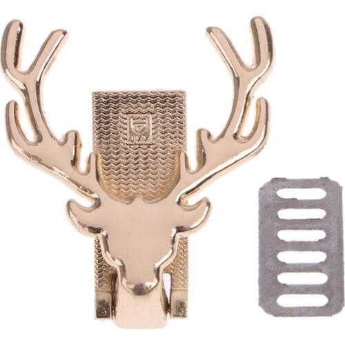 THINKTHENDO Deer Metal Bag Pendant Decoration for DIY Handbag Craft Messenger Shoulder Bag Hardware Bag Accessories