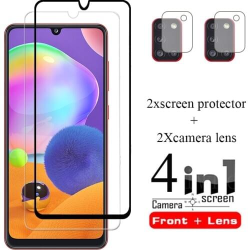 4-in-1 samung a31 Protective Glass camera lens film for samsung A31 glass safety armor a 31 6.4 screen protector SM-A315F/DS