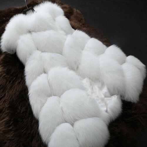 2018 faux fox fur vest faux fur vest women jackets Spring Autumn Fashion waistcoat outerwear medium-long Leather grass fur coat