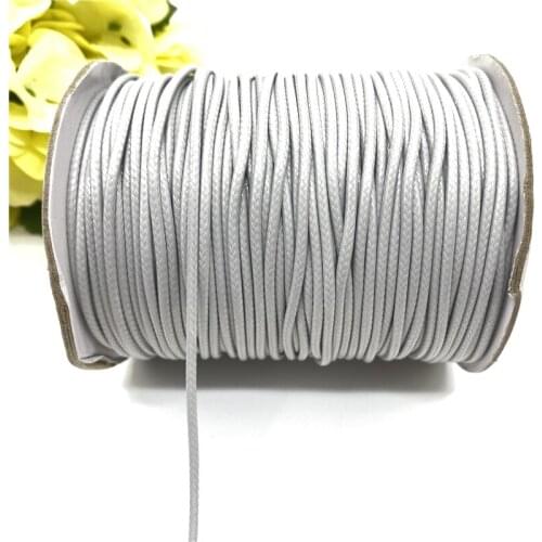 0.8/1.0/1.5/2.0mm Waxed Cotton Cord Waxed Thread Cord String Rope For Jewelry Making DIY Bracelet Necklace Accessories #11